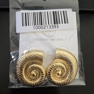 Vici Gold Nautilus Earrings